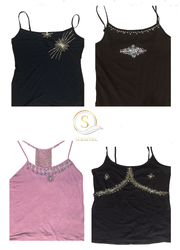 Aesthetic Beaded Cami Tops