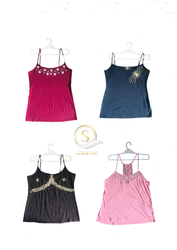 Aesthetic Beaded Cami Tops