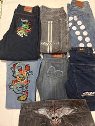 Jnco ed hardy evisu jeans 11 pcs