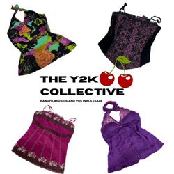 Y2K Italienische Baddie Cami Tops und Halter Tops ..