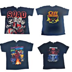 Vintage music collection t shirts