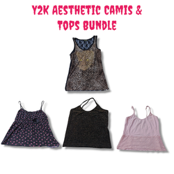 Y2K Aesthetic Camis & Tops Bundle
