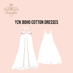 Vestidos de Algodão Y2k BoHo