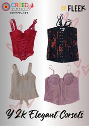 IQ0063 Y2k Corsets Élégants - 10 Pièces