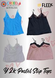 IQ0065 Y2k Hauts glissés pastel - 10 pièces