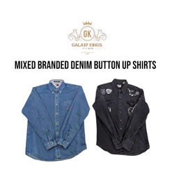 Camisas de Denim de Marcas Misturadas