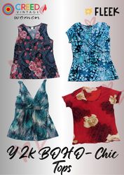 IQ0067 Y2k BOHO- Chic Tops - 10 Pieces