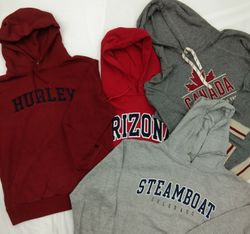 ZH0100 Unbranded State Print Hoodies - 10 Pcs