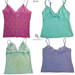 Y2K Soft Girl Era Cami Tops (RE-1123)
