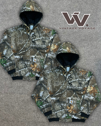 Jaqueta com capuz estilo rework Carhartt Realtree ..
