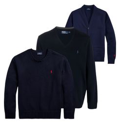 Ralph Lauren 50x Mix Sweater | Round neck | V- Nec..