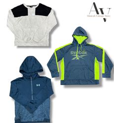 TNF,columbia,underarmor,reebok track jackets