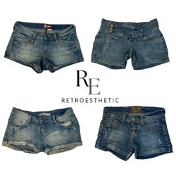 Y2k Denim Micro Mini Short (RE-1140)