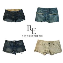 Y2k Denim micro mini short (RE-1154)