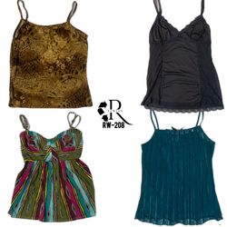 Y2k Top Cami in Tonalità Terra (RW-208)