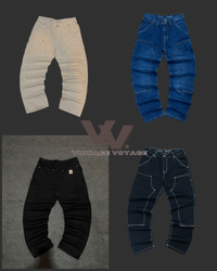Jeans de denim estilo rework Carhartt MOQ 15 peças..