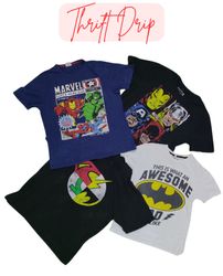 Camisetas Marvel/DC Comics - 20 peças