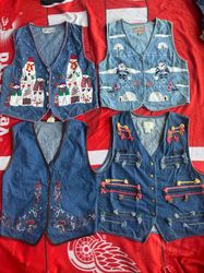 Gilet in denim ricamato 20 pezzi
