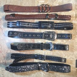 Y2K Women Leather Belts
