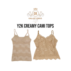Y2k Creamy Cami Tops