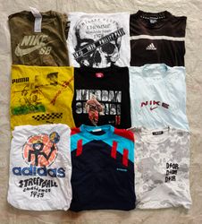 vintage adidas and mix brand tees