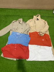 Burberry Trench Coats and stone island / CP Sweats..
