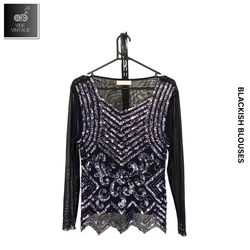 Y2K BLACKISH BLOUSES - 8 PCS