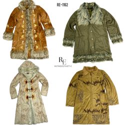 Y2K Vintage Style Unique Afghan Coats (RE-1162)