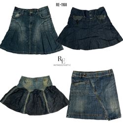 Y2K Britney Era Denim Midi Skirts (RE-11..