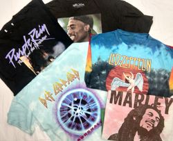 ZV0072 Vintage Music T-shirts - 20 Pcs