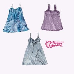 Vestidos Slip Fairycore Y2k (Maio-59)