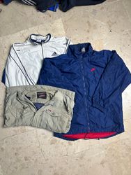 Nike adidas and mix branded Windbreakers