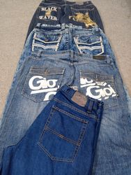 HD814 Men Y2K Baggy Jeans - 14 pcs