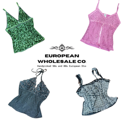 Y2K European Summer Cami Tops and Halter Tops Mix(..