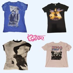 Camisetas Gráficas Y2k Bady (Maio-65)
