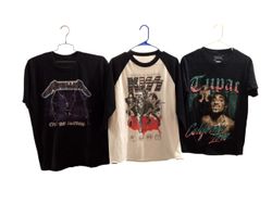 T-shirts de musique - 18 pièces