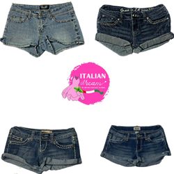Y2k Denim signature Shorts