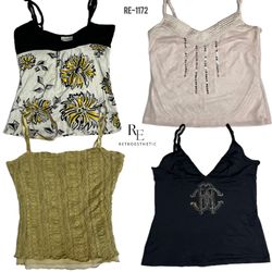 Y2K Soft Girl Era Cami Tops (RE-1172)