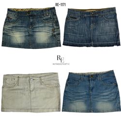 Gonne micro mini in denim Y2K IT Girl (RE-1171)