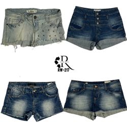 Y2K IT Girl Denim Shorts  (RW-217)