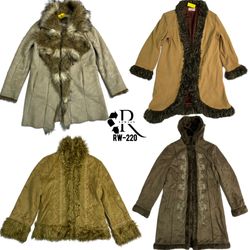 Y2K Vintage Style Afghan Coats  (RW-220)