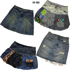 Y2K Britney Era Unique Denim Mini Skirts (AA-085)
