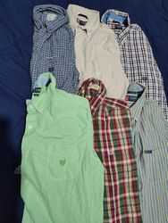 #03 Chaps Mens  Cotton Button Shirts 15 pcs