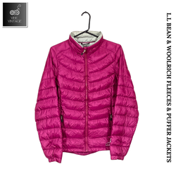 L.L BEAN & WOOLRICH FLEECES & PUFFER JACKET - 10 P..