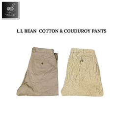 L.L BEAN COTTON & COUDUROY PANTS - 8 PCS