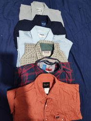 Wrangler Mens Button shirts 17 pcs