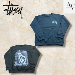 Stussy Neuinterpretation Stil Metalheadz Sweatshir..