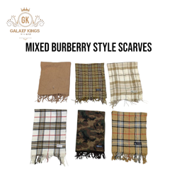 Mixed Burberry Style Scarves