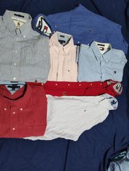 #02 Tommy Hilfiger Cotton Button Shirts 13 pcs