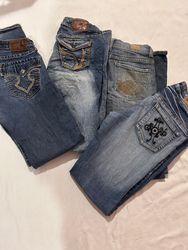 Y2k fashion flare jeans - 14 pcs